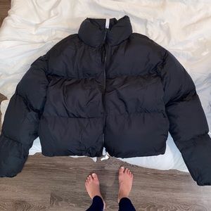Fabletics black puffer jacket
